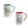 TINTIN: CINEASTE & CHAMPAGNE - boîte de 2 mugs en porcelaine 10.5 cm