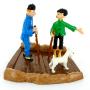 Figurine de collection Tintin & Tchang Petit guide Moulinsart 2006 (46218)