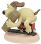 WALLACE & GROMIT, THE WRONG TROUSERS - GROMIT TRAIN CHASE - statuette résine 9.3 cm