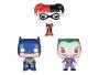 BATMAN: BATMAN // HARLEY QUINN // THE JOKER, POCKET POP! - coffret de 3 mini-figurines vinyl 4 cm